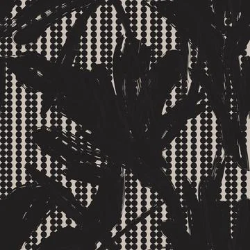 Abstract Striped Floral seamless pattern design for fashion and home textil.. Stock Illustration