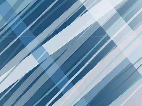 Abstract striped geometric pattern in calming blue and light gray tones, de.. Stock Illustration