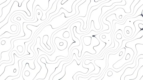 Abstract striped lines background with waving lines loop animation white Stock Footage 282554503