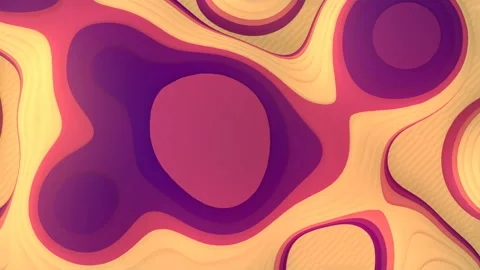 Abstract striped meatball 3d rendering seamless loop animation background 4K UHD Stock Footage 150427592