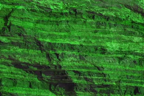 Abstract striped pattern. Green stone texture. Wall. Foto stock