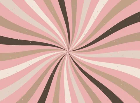 Abstract striped pop art pattern with a pink candy backdrop. Stock Illustration