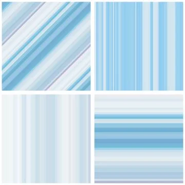 Abstract Striped Seamless Pattern Set Stock Illustration