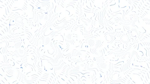 Abstract striped texture background waving blue lines loop animation white Stock Footage 282622232