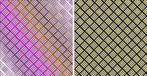 Abstract Striped Tiled Pattern Design Illustrazione stock