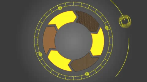 Abstract striped vector arrows Stock Footage 24233128