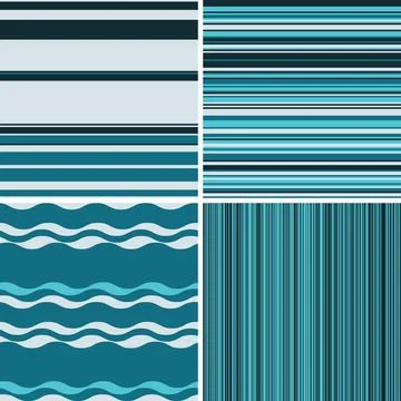 Abstract striped vector collection offering a range of colorful linear backgr Stock Illustration
