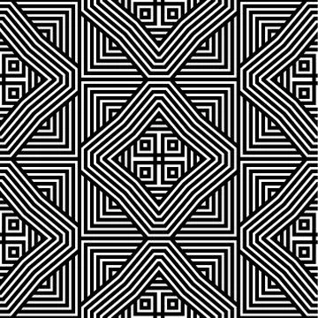 Abstract Striped Vector Seamless Pattern Stock Illustration