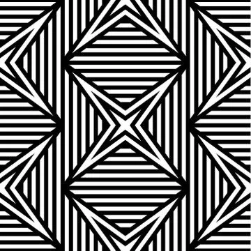 Abstract Striped Vector Seamless Pattern Stock Illustration