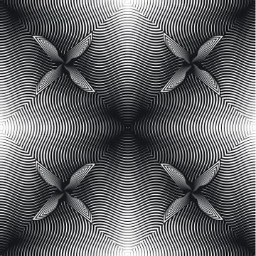 Abstract Striped Vector Seamless Pattern Stock Illustration