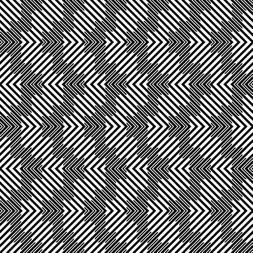 Abstract Striped Vector Seamless Pattern Stock Illustration