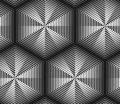 Abstract Striped Vector Seamless Pattern Stock Illustration