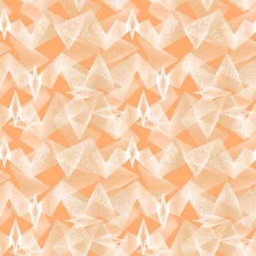 Abstract striped vector seamless pattern line perspective straight corner zig Stock Illustration