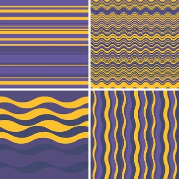 Abstract striped wallpaper pack tailored to current digital trends, offering  Stock Illustration