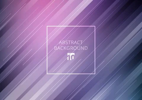 Abstract stripes diagonal geometric lines pattern technology concept on purpl Stock Illustration