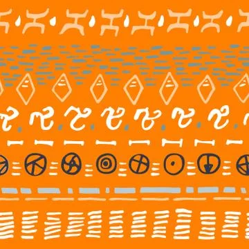 Abstract stripes horizontal seamless pattern. Stock-Illustration