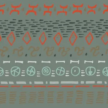 Abstract stripes horizontal seamless pattern. Stock Illustration