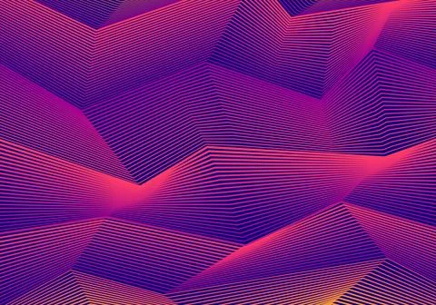 Abstract stripes optical art zigzag lines pattern vibrant color background Stock Illustration