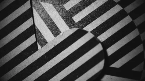 Abstract stripes in paper texture - zebra pattern Stock Footage 91333960