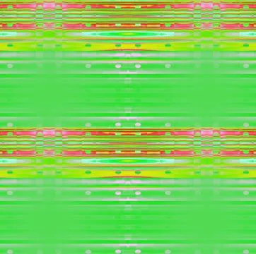 Abstract stripes pattern with ellipses bright green yellow pink red hor Stock Illustration