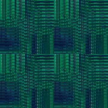 Abstract stripes pattern green and blue shifted Stock Illustration