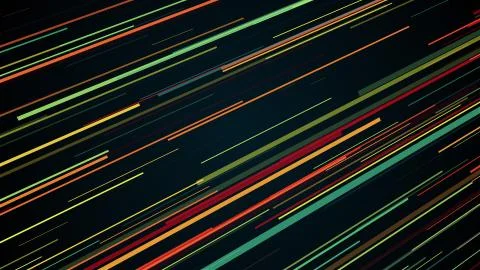 Abstract stripes in space - abstraction of data communication, computer Stock Illustration