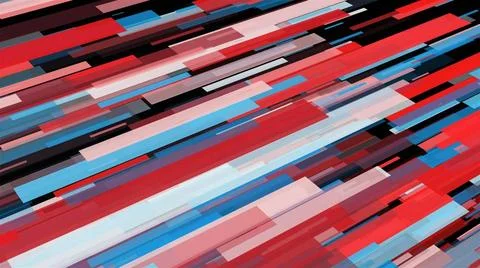 Abstract stripes in space - abstraction of data communication, computer ge... Stock Photos