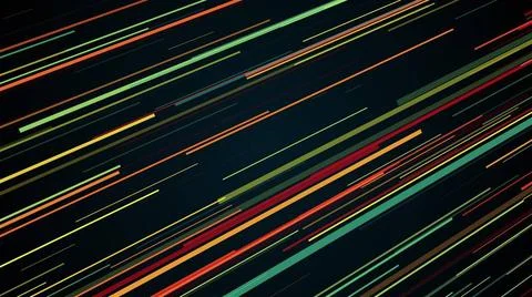 Abstract stripes in space - abstraction of data communication, computer ge... Stock Photos
