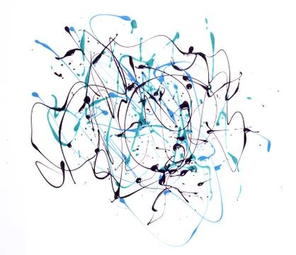 Abstract strokes composition Stock Photos