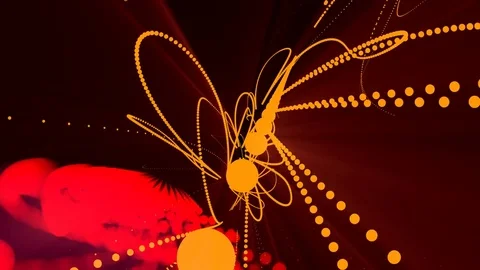 Abstract Strokes Orange Stock Footage 71247545