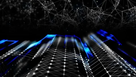 Abstract structure and fantasy abstract technology and engineering background Vidéo 70512045