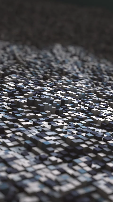 Abstract structure with cubes Stock Footage 331082279