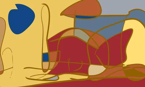 Abstract Structured Chaos Illustration with Dynamic Geometric Order and Ran.. Illustration
