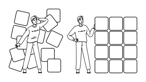 Abstract structured data vector イラスト素材