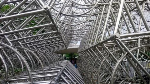 Abstract structures made by iron Stock Photos