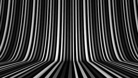 Abstract studio background. 3d illustration, 3d rendering. Ilustração Stock