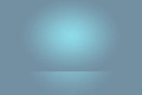 Abstract studio background texture of light blue and gray gradient wall, flat Stock Illustration