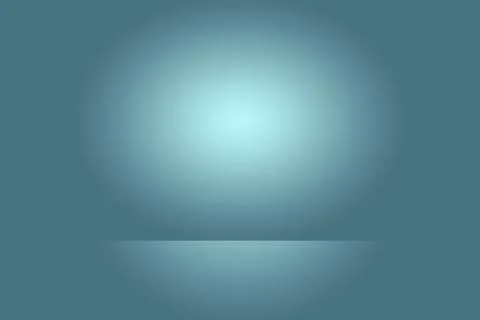 Abstract studio background texture of light blue and gray gradient wall, flat Stock Illustration