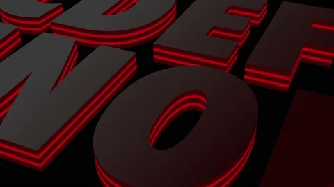 Abstract  Stunning 3D Glow Typography For Motion Graphics - Typography video bac Stock Footage 223550541
