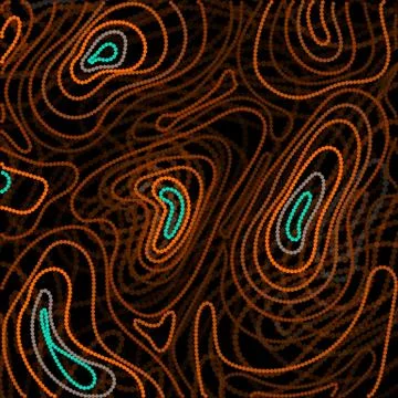 Abstract style based of Australian Aboriginal art Stock Illustration