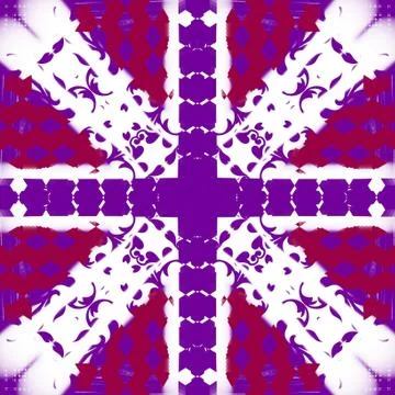 Abstract style pattern - symmetry shape pattern background Stock Illustration