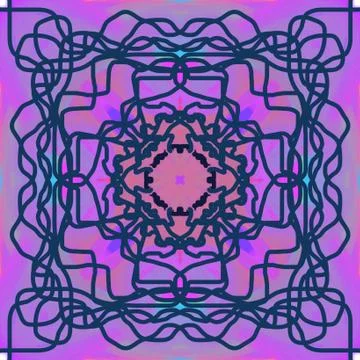 Abstract style pattern - symmetry shape pattern background Stock Illustration