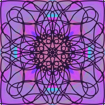 Abstract style pattern - symmetry shape pattern background Stock Illustration
