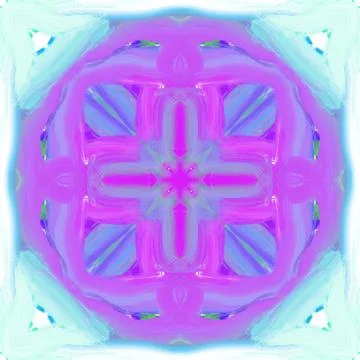 Abstract style pattern - symmetry shape pattern background Stock Illustration