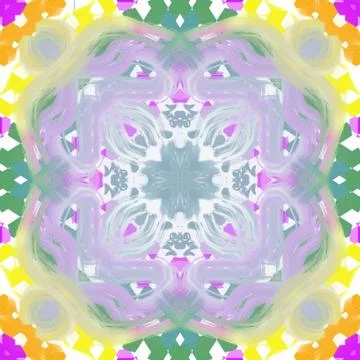 Abstract style pattern - symmetry shape pattern background Ilustración de archivo
