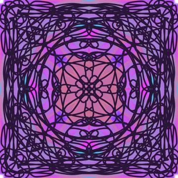 Abstract style pattern - symmetry shape pattern background Stock Illustration