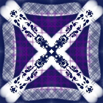 Abstract style pattern - symmetry shape pattern background Stock Illustration