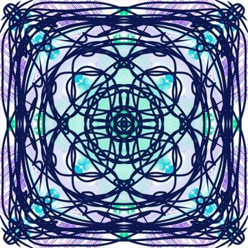 Abstract style pattern - symmetry shape pattern background Stock Illustration