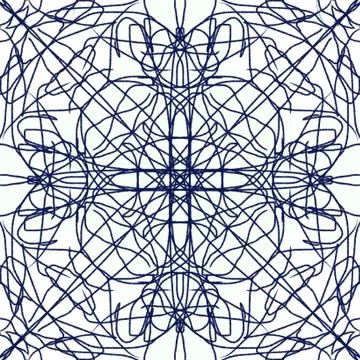 Abstract style pattern - symmetry shape pattern background Stock Illustration