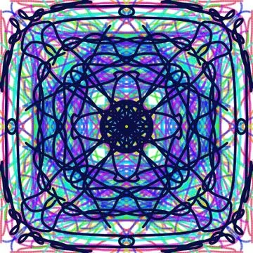 Abstract style pattern - symmetry shape pattern background Ilustración de archivo